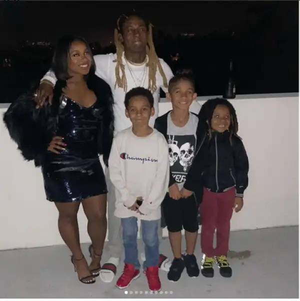 Lil Wayne Poses With His Beautiful Kids (Photo)